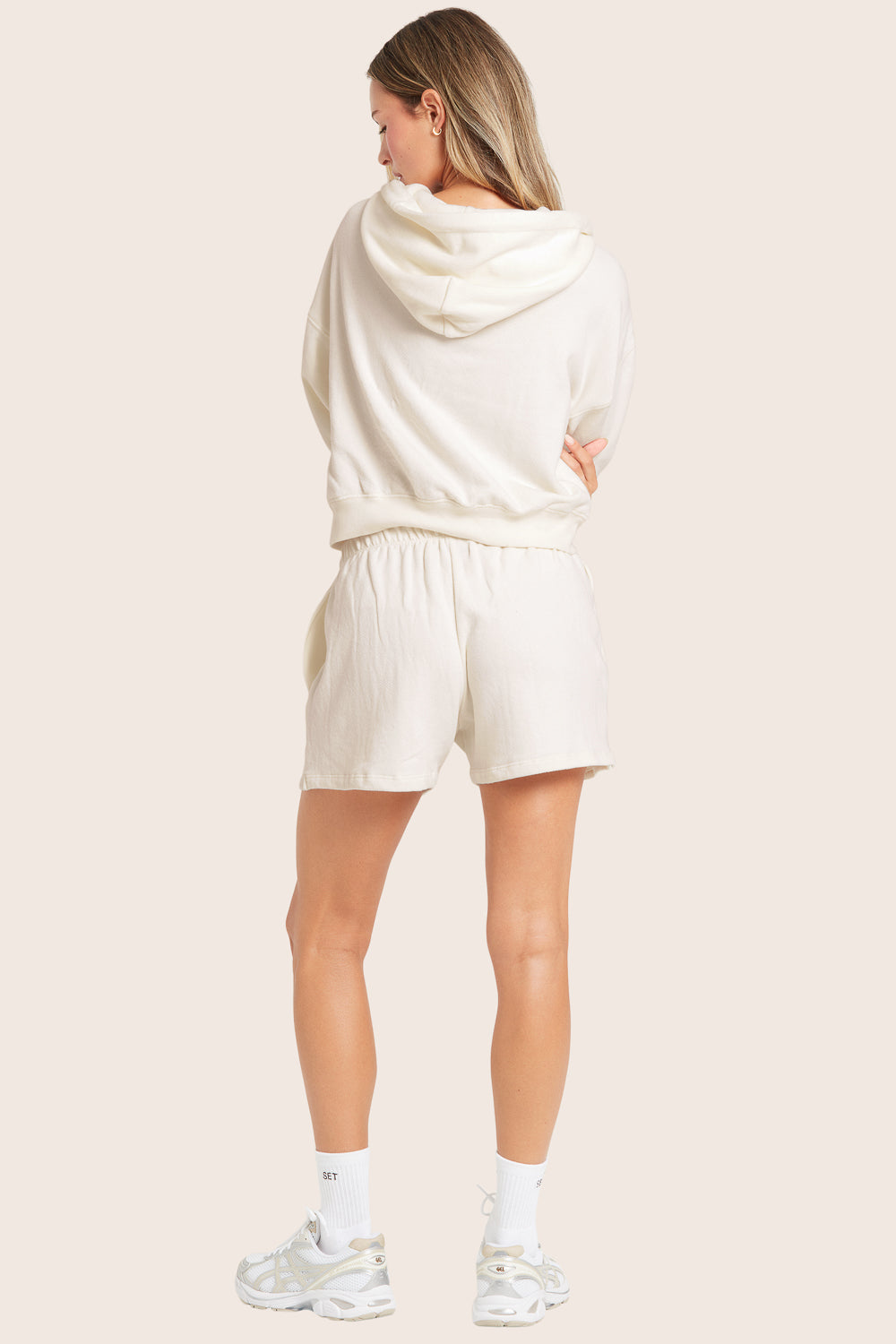 LIGHTWEIGHT SWEATS CLASSIC VINTAGE SWEAT SHORTS - BLANC - Image 5