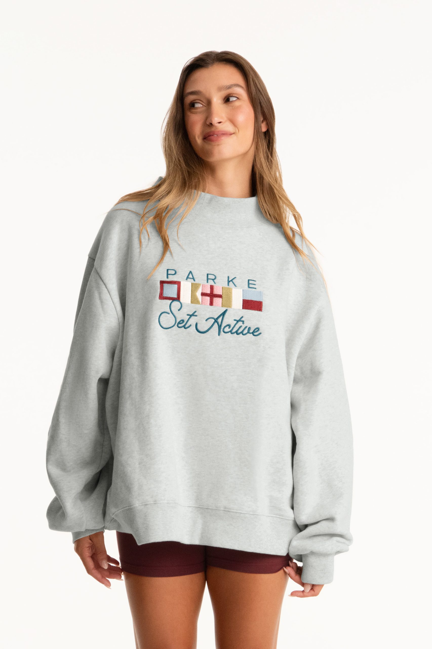 SET X PARKE FLAGSHIP MOCKNECK - PARKE CLASSIC GREY