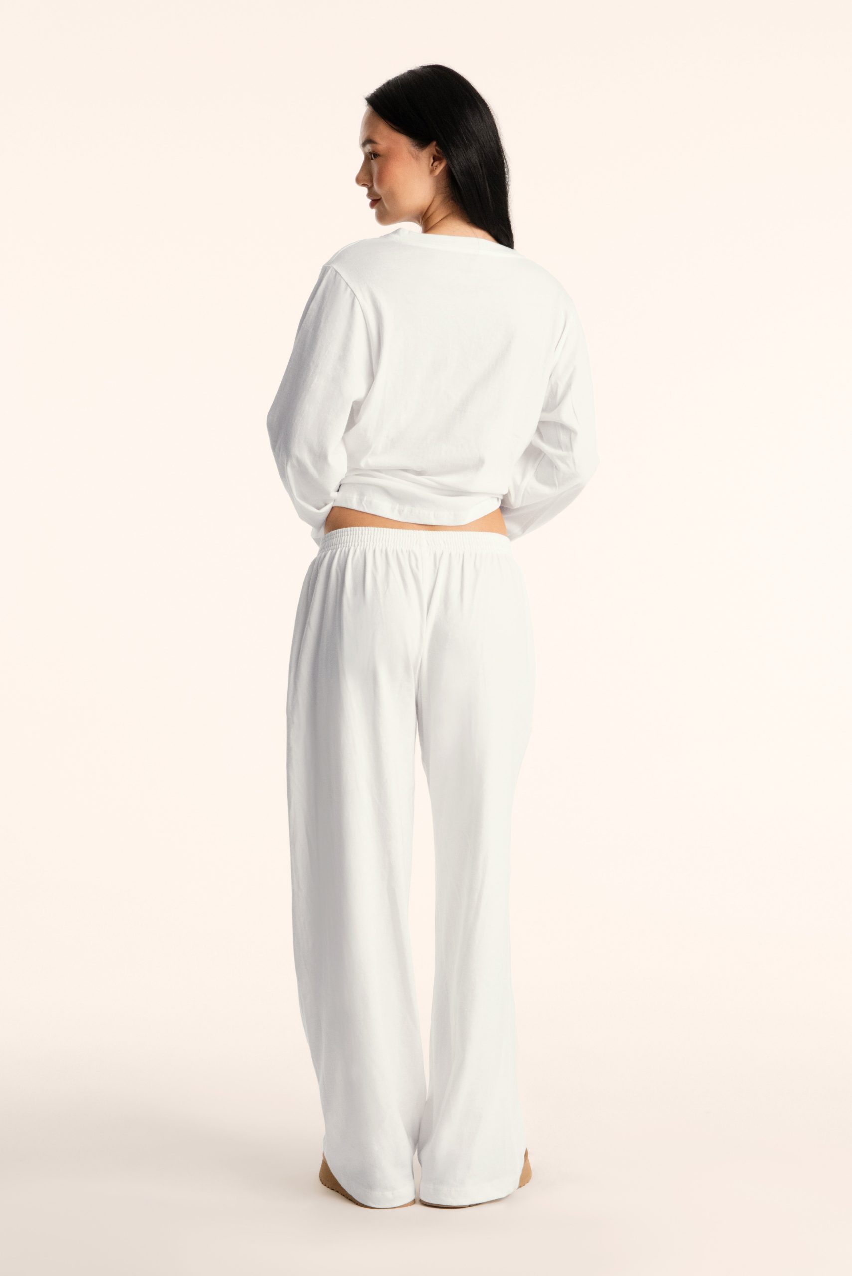 HEAVY COTTON EASY PARKE PANTS - SEASHELL - Image 4