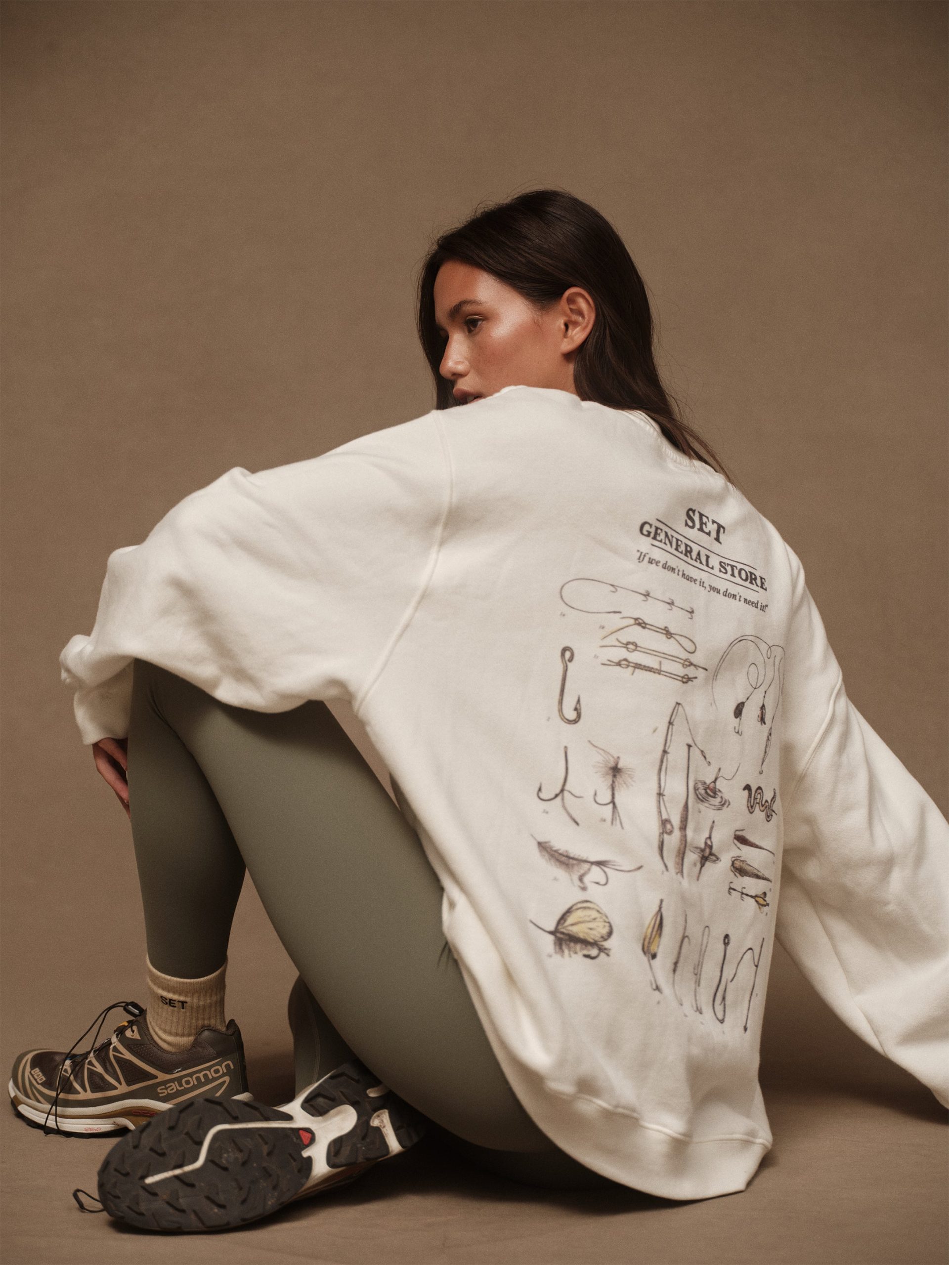 MIDWEIGHT SWEATS STAPLE GENERAL STORE CREWNECK - SEASHELL - Image 2