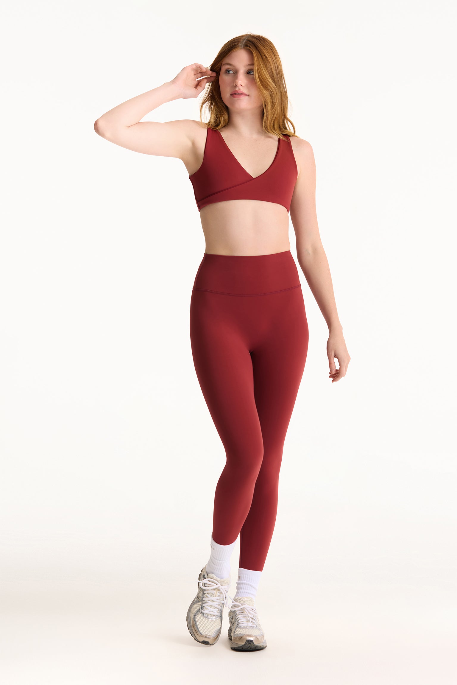 AIRLUXE BREATHE CONTRAST WRAP BRA - SNAPPER - Image 2