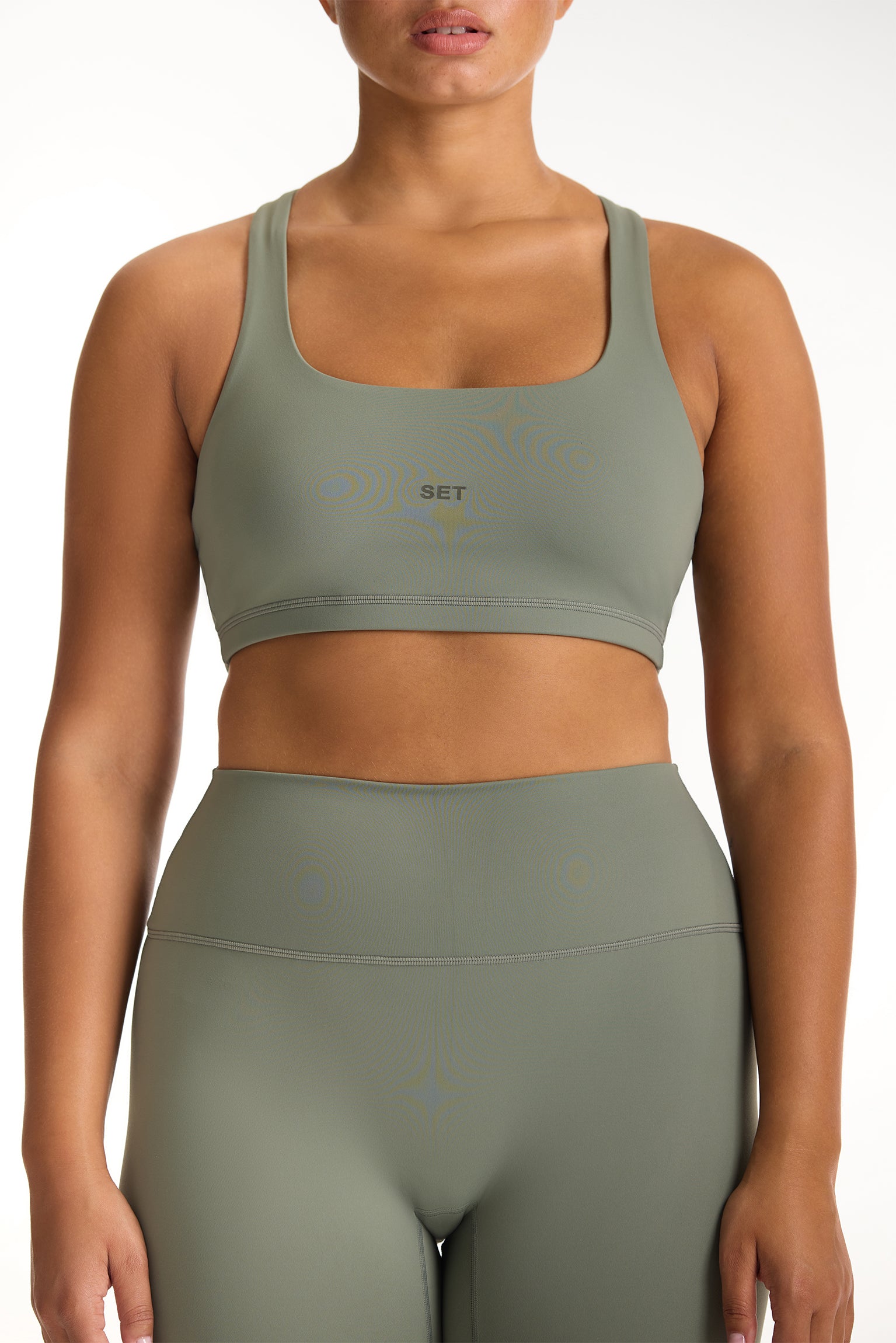 SPORTBODY® SPORTY DRILL BRA - KELP - Image 4