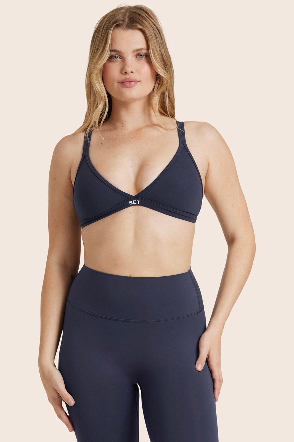 AIRLUXE BREATHE TRIANGLE BRA - SPADES - Image 3
