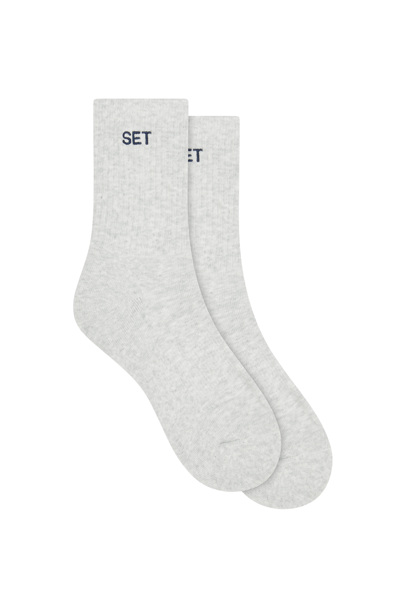 SET SOCKS - HEATHER GREY/HOLLY
